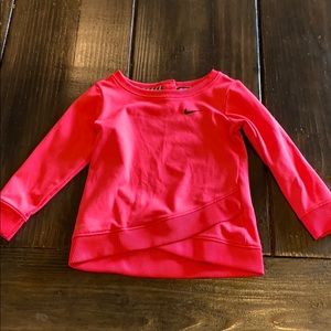 Nike pink sweat shirt 18 mo